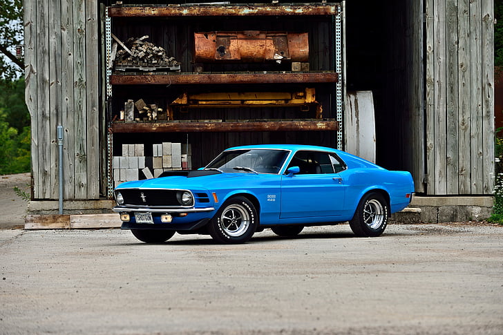Hd Wallpaper 1970 429 Boss Classic Fastback Ford Muscle Mustang Old Wallpaper Flare