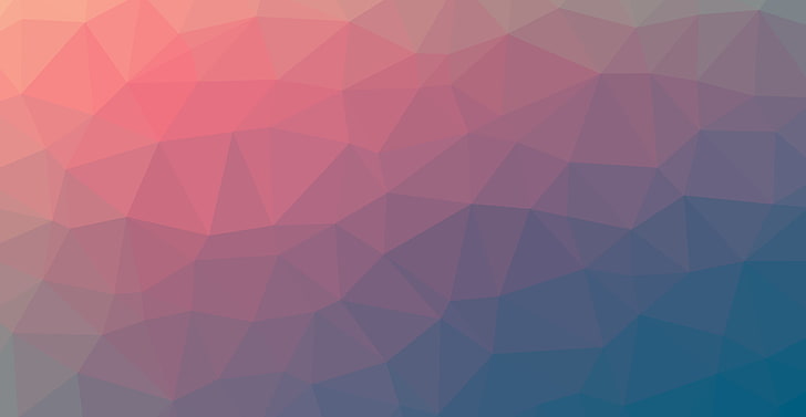triangle, abstract, gradient, soft gradient, Linux, blue, violet, HD wallpaper