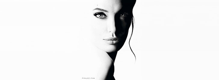 Angelina Jolie, Aero, White, movie, movies, one person, portrait, HD wallpaper