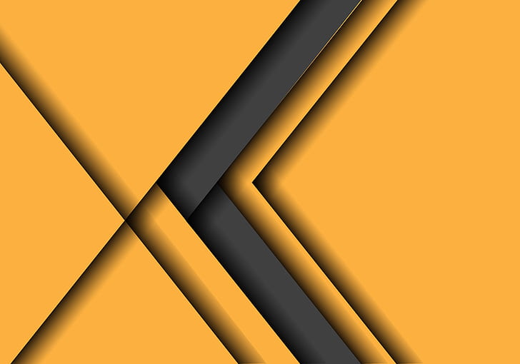yellow, grey, background, arrow, design, material