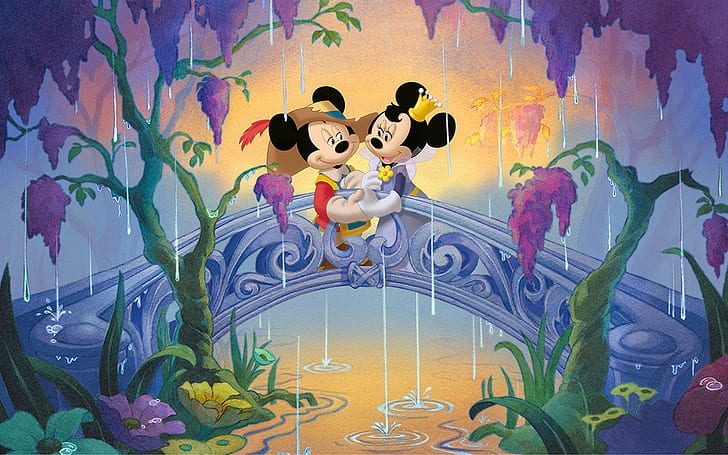 HD wallpaper: Mikey And Minnie Mouse In Cartoon The Three Musketeers Love Wallpaper  Hd 1920×1200 | Wallpaper Flare