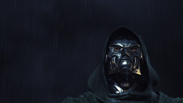 untitled, movies, Fantastic Four, Dr. Doom, headshot, black background