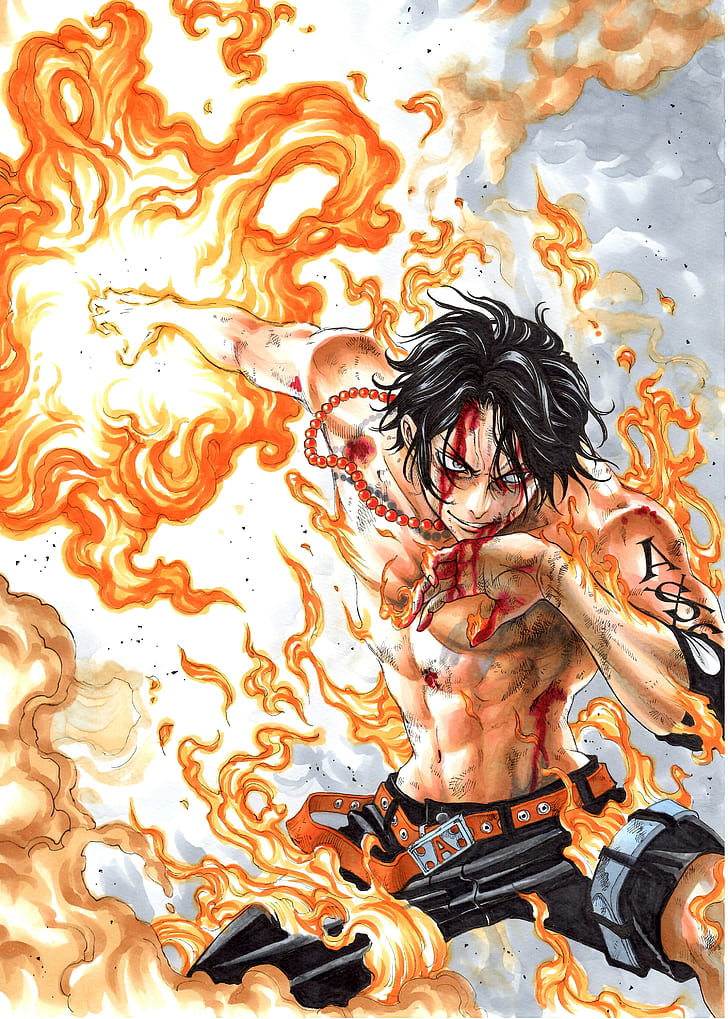 HD wallpaper: anime, anime boys, One Piece, Portgas D. Ace | Wallpaper Flare