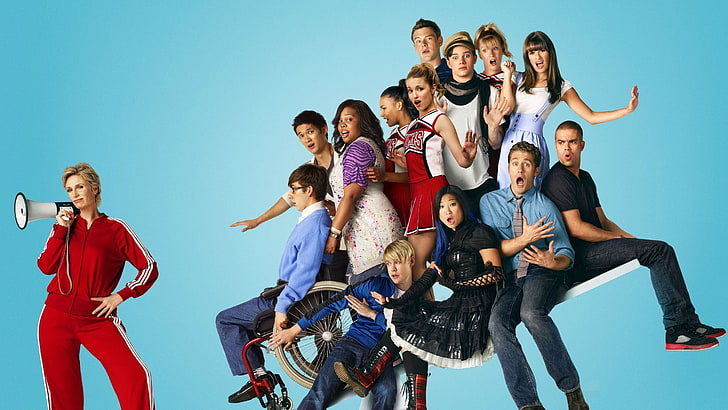 glee, group of people, crowd, young adult, women, smiling, young men