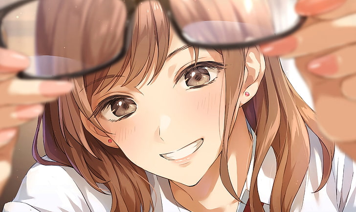 Anime-style female character smile - Stock Illustration [87357219] - PIXTA