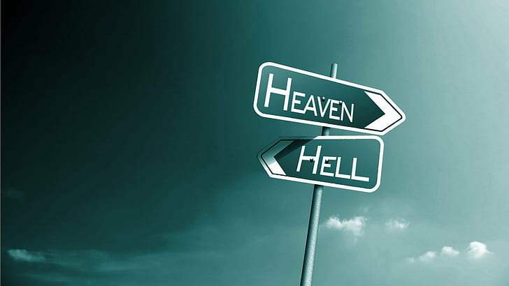 heaven, hell, signs