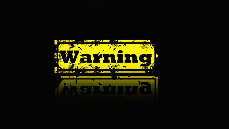 Warning signage, background, danger, picture, vector, backgrounds, HD wallpaper