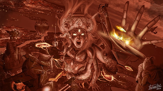 HD wallpaper: asuras, dark, demon, fantasy, warrior, wrath | Wallpaper Flare