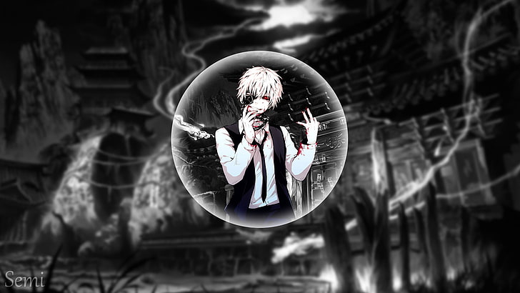 HD wallpaper: male anime character in black suit wallpaper, Kaneki Ken, Tokyo  Ghoul | Wallpaper Flare