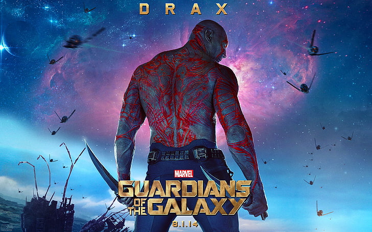 Guardians of the Galaxy digital wallpaper, Drax the Destroyer