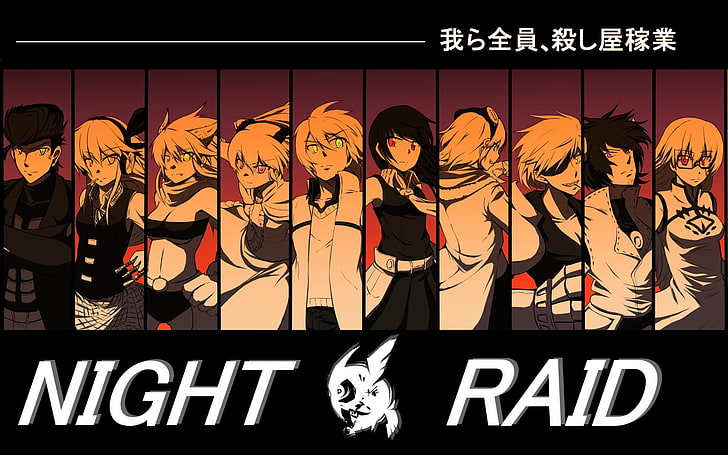 Night Raid collage, anime, Akame ga Kill!, Bulat, Chelsea, Leone, HD wallpaper