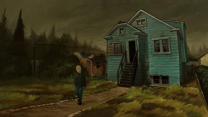 man walking away house painting, movies, Kurt Cobain: Montage of Heck, HD wallpaper