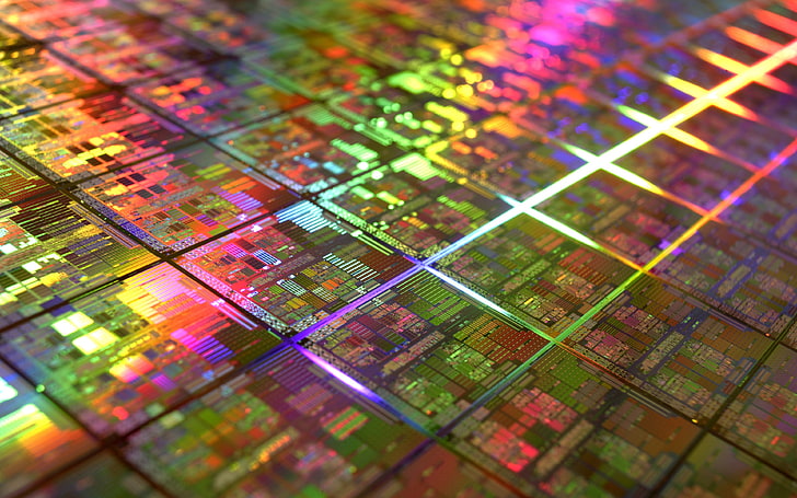 CPU, technology, computer, multi colored, selective focus, backgrounds