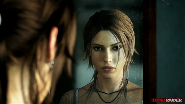 Lara Croft Tomb Raider, headshot, portrait, young adult, women, HD wallpaper