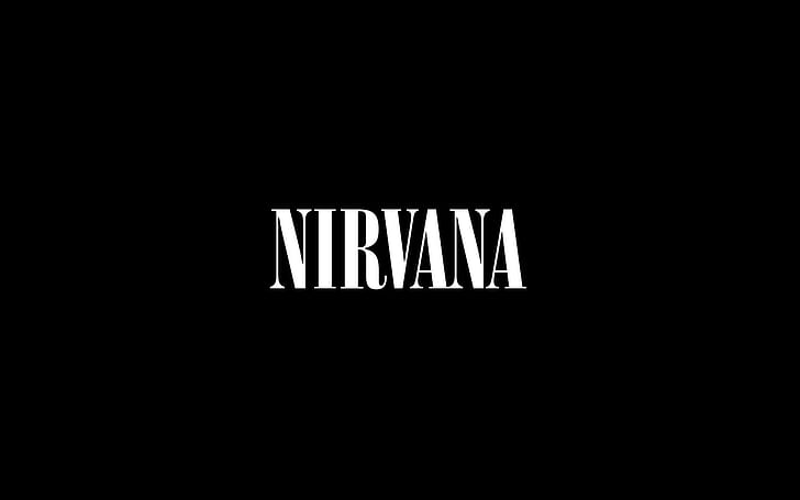 Nirvana BW Black HD, music, HD wallpaper