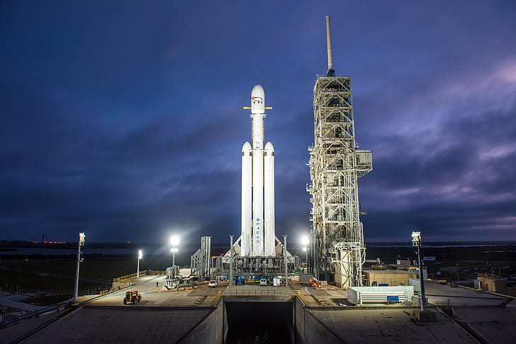 Falcon Heavy, photography, rocket, SpaceX