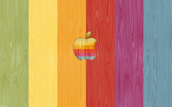 Technology, Apple, Brand, Logo, Digital Art, Colorful, HD wallpaper