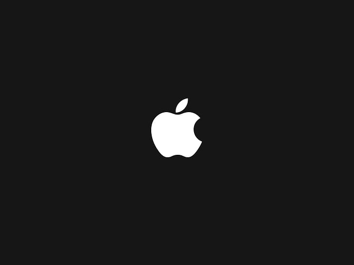 Simple Apple Logo Background, apple brand logo, brand and logo, HD wallpaper