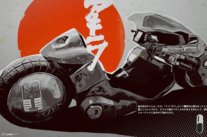Anime, Akira, Motorcycle, Vehicle