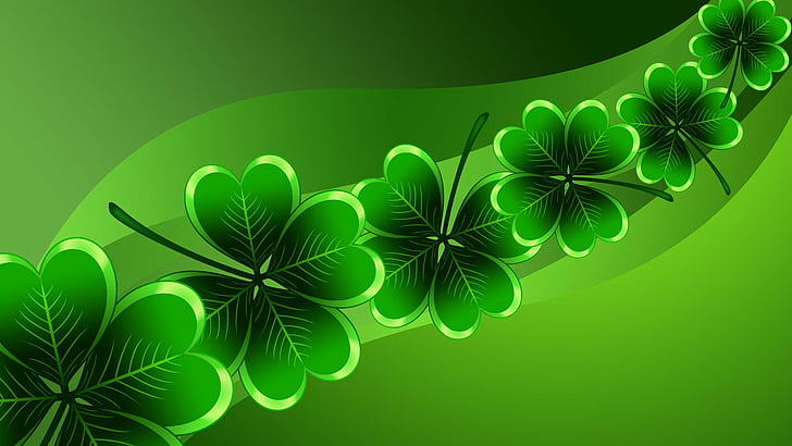 Holiday, St. Patrick's Day, green color, plant part, leaf, nature, HD wallpaper