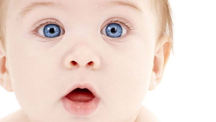 baby's face, surprise, emotion, cute, child, caucasian Ethnicity