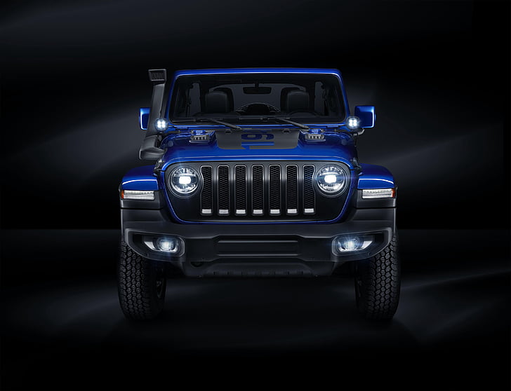 Hd Wallpaper Blue And Black Jeep Liberty Jeep Wrangler Unlimited Moparized Wallpaper Flare