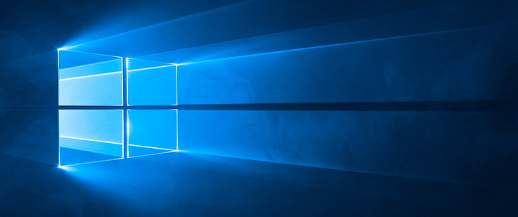 windows 10, logo, blue, shiny, Technology, backgrounds, futuristic HD wallpaper