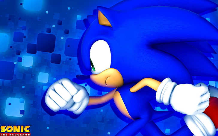 Sonic, Sonic the Hedgehog, blue, illuminated, lighting equipment, HD wallpaper