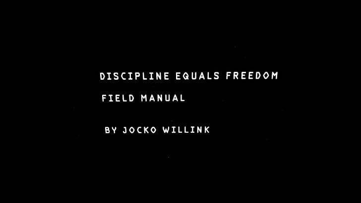 discipline equals freedom  SECRET 2 AN AMAZING LIFE
