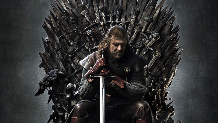 Game of Thrones wallpaper, TV, Ned Stark, Iron Throne, Sean Bean