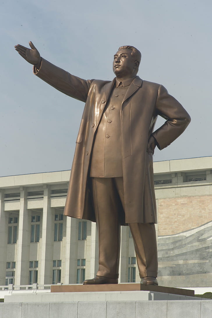 architecture, DPRK, Kim Il, North Korea, Rare, Statue, sung, HD wallpaper