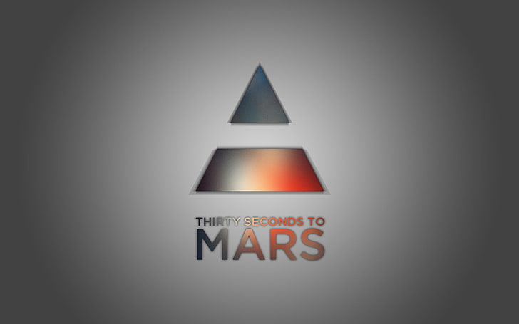 Thirty Seconds to Mars logo wallpaper, music, rock, minimalism, HD wallpaper