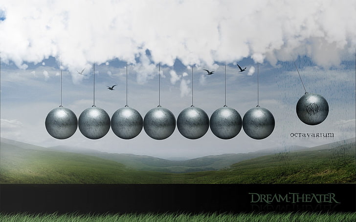 dream theater, cloud - sky, no people, nature, grass, communication, HD wallpaper