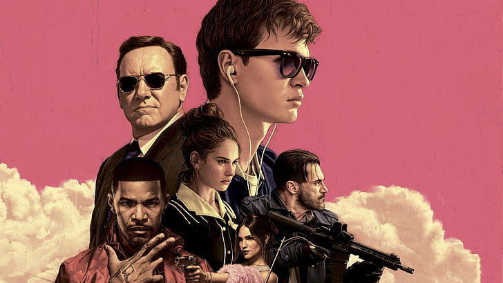 Movie, Baby Driver, Ansel Elgort, Baby (Baby Driver), Bats (Baby Driver), HD wallpaper