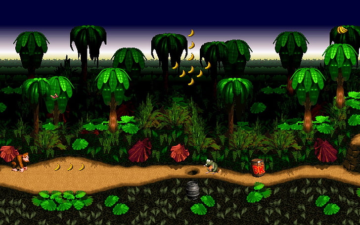 donkey kong country, plant, nature, land, day, no people, outdoors