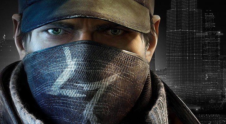 WATCH_DOGS, man in mask game character, Games, Hacker, Watch Dogs, HD wallpaper