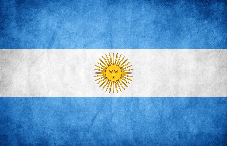flag, Argentina, blue, white
