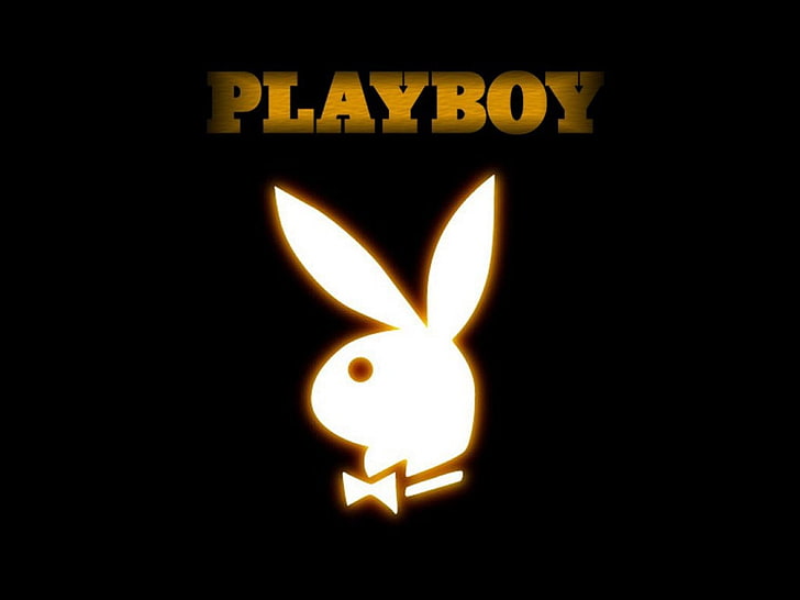 7, Adult, logo, Playboy, poster, illuminated, burning, fire, HD wallpaper