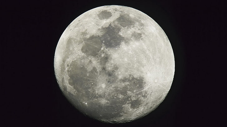 full moon 1920x1080  Space Moons HD Art