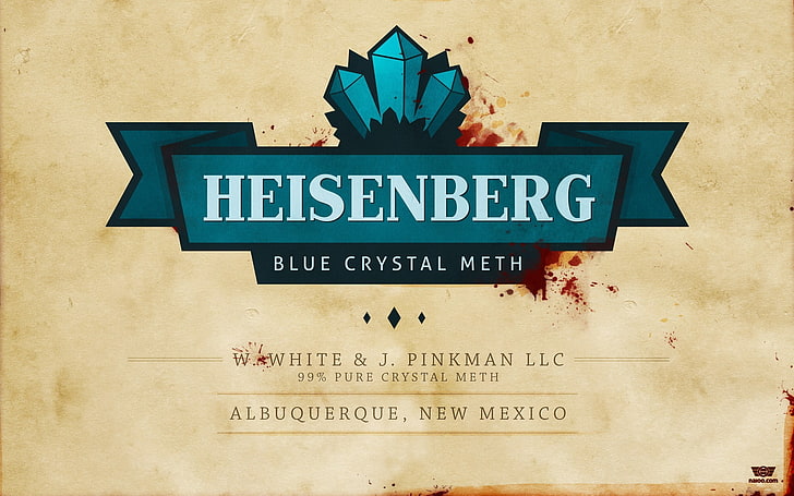 Heisenberg Blue Crystal Meth poster, TV, Breaking Bad, tv series