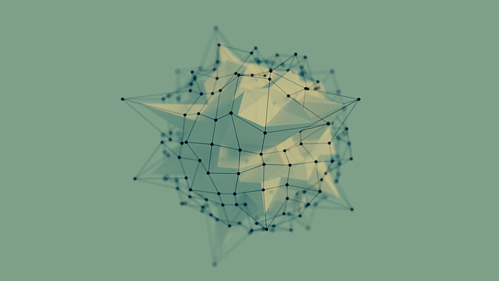 star constellation illustration, low poly, abstract, Blender, HD wallpaper