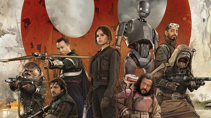 Star Wars, Rogue One: A Star Wars Story, Baze Malbus, Bodhi Rook, HD wallpaper