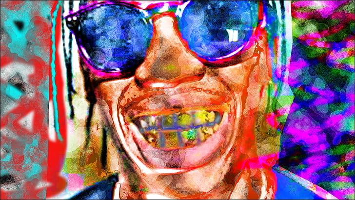 HD wallpaper: abstract, rap, bright, LSD, Rapper | Wallpaper Flare