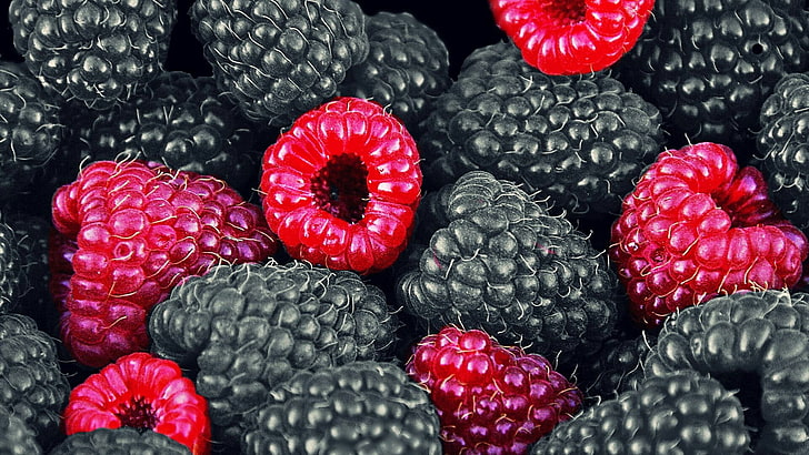 raspberry, eat, berry fruit, food and drink, red, healthy eating, HD wallpaper