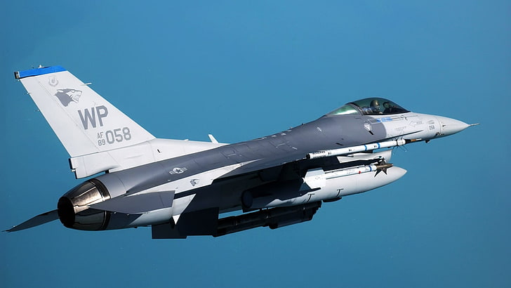 military aircraft, airplane, jets, sky, General Dynamics F-16 Fighting Falcon