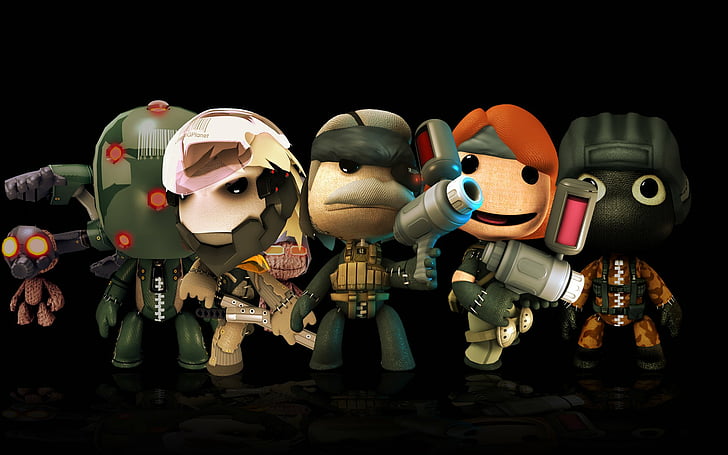 LittleBigPlanet, Cartoon, Metal Gear, HD wallpaper