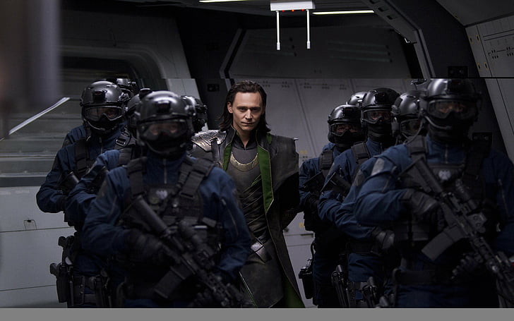 avengers, hiddleston, loki, movie, s h i e l d, tom, HD wallpaper