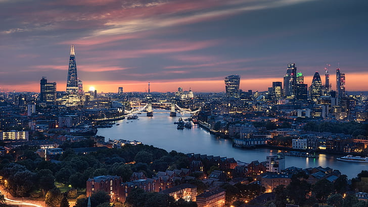 london, england, united kingdom, europe, city view, cityscape, HD wallpaper