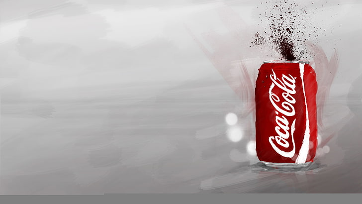 HD wallpaper: Coca-Cola tin can, art, Bank, red, communication, text, no  people | Wallpaper Flare