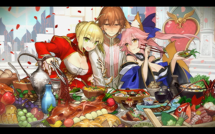 Fate/Extra, Fate/Stay Night: Unlimited Blade Works, Fate/Zero, HD wallpaper
